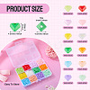 180G 12 Colors Baking Paint Glass Seed Beads SEED-TA0001-55-4