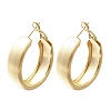 Brass Ring Hoop Earrings for Women LS-EJEW-A121-17A-G-2