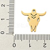 Ion Plating(IP) 201 Stainless Steel Pendants STAS-M015-10G-3