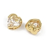 Brass Micro Pave Cubic Zirconia Charms KK-R226-06G-05-2