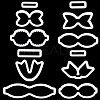 4 Boxs 4 Styles Plastic Molds DIY-SC0030-53B-6