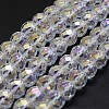 Electroplated Natural Quartz Crystal Beads Strands LS-G-K285-10-8mm-1