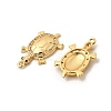Brass Micro Pave Cubic Zirconia Pendants KK-P344-08B-G-2