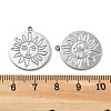 Anti-Tarnish 304 Stainless Steel Pendants STAS-R130-42P-3
