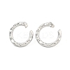 Non-Tarnish Ring 304 Stainless Steel Ear Studs EJEW-L290-004P-1