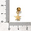 Ion Plating(IP) 304 Stainless Steel Rhinestone Pendants STAS-A104-12G-4