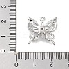 Brass Pave Clear Cubic Zirconia Pendants LS-KK-Z061-14P-01-3