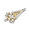 Ion Plating(IP) 304 Stainless Steel Chandelier Component Links STAS-Q350-11GP-2