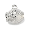 Brass Micro Pave Clear Cubic Zirconia Pendants KK-I476-04P-1