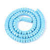 AB Color Plated Opaque Glass Beads Strands GLAA-T026-3x6mm-P06-2