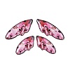 4Pcs 4 Styles Transparent Epoxy Resin Pendants RESI-B032-03B-1