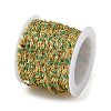 Rack Plating Brass Dapped Chains AJEW-Q153-02G-07-3