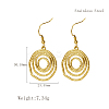 Stylish 304 Stainless Steel Spiral Pendant Dangle Earrings for Daily Wear NP0587-5-1