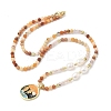 Natural Myanmar Jade Pendant Necklaces for Women NJEW-G165-01B-G-1