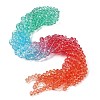 Transparent Painted Glass Beads Strands X1-DGLA-A034-T8mm-A11-1