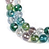 Electroplate Glass Beads Strands EGLA-B009-03-2