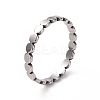 Non-Tarnish 201 Stainless Steel Oval Wrap Finger Ring for Women RJEW-J051-23P-1