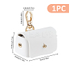 PU Imitation Leather Wedding Ring Pouch ABAG-WH0038-45C-2