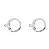 Tarnish Resistant 316 Surgical Stainless Steel Leverback Earring Findings A-STAS-I045-02-1