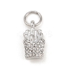 304 Stainless Steel Rhinestone Pendants STAS-I365-01P-01-1