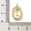 Brass Micro Pave Cubic Zirconia Pendants ZIRC-P123-01G-J01-3