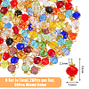 120Pcs 20 Color Glass Charms FIND-DC0004-81-2