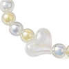 AB Color Round Acrylic Beaded Stretch Bracelets BJEW-JB10535-3