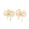 Brass Micro Pave Cubic Zirconia Pendants KK-P271-05G-C-1