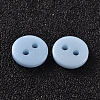2-Hole Flat Round Resin Sewing Buttons for Costume Design BUTT-E119-28L-17-2