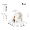 6 Sets Plastic Self Adhesive Curtain Rod Hanger FIND-GF0001-48-2