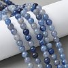 Natural Blue Aventurine(Dyed & Heated) Beads Strands G-U015-8MM-01-1