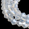 Imitation Jade Electroplate Glass Beads Strands EGLA-F029-J4mm-A05-3
