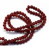 Baking Paint Imitation Jade Glass Round Bead Strands DGLA-Q021-8mm-11-3