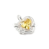925 Sterling Silver Micro Pave Cubic Zirconia Pendants STER-Q002-02B-2