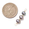 Natural Cultured Freshwater Pearl Potato Beaded Connector Charms PALLOY-JF04929-2
