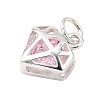 S925 Sterling Silver with Cubic Zirconia Charms LS-STER-Q006-05B-S-2