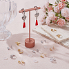 20Pcs 2 Colors Brass Clip-on Earring Converters Findings KK-BC0014-96B-4