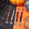 Halloween Pumpkin Alloy Pendant Decorations HJEW-JM02073-2