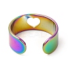 Ion Plating(IP) 201 Stainless Steel Ring LS-RJEW-E063-05M-3