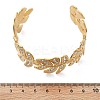 Ion Plating(IP) 304 Stainless Steel Cuff Bangles for Women BJEW-A026-02G-5