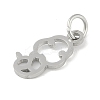 Non-Tarnish 304 Stainless Steel Pendants STAS-L279-001P-06-2