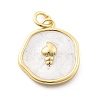 Ocean Theme Brass Enamel Pendants KK-Q029-01H-G-2