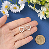 2Pcs 925 Sterling Silver Spring Gate Rings STER-SC0001-56-4