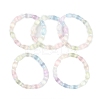 Natural Selenite Beaded Stretch Bracelets for Women BJEW-F481-01A-1