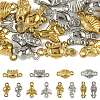24Pcs 12 Styles Ocean 304 Stainless Steel Links Connector Charms STAS-FS0002-28-1