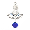 Glass Turkish Blue Evil Eye Pendant Decoration LS-HJEW-I008-01AS-3