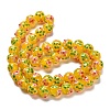 Handmade Lampwork Bumpy Beads Strands LAMP-A005-01D-3