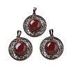 Natural Carnelian(Dyed and Heated) Pendants G-Q158-03A-R01-1