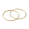 PVD Vacuum Plating 201 Stainless Steel Big Hoop Earrings for Women LS-EJEW-G260-02F-G-2