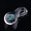 Handmade Lampwork Glass Pendants LAMP-Q028-12B-5